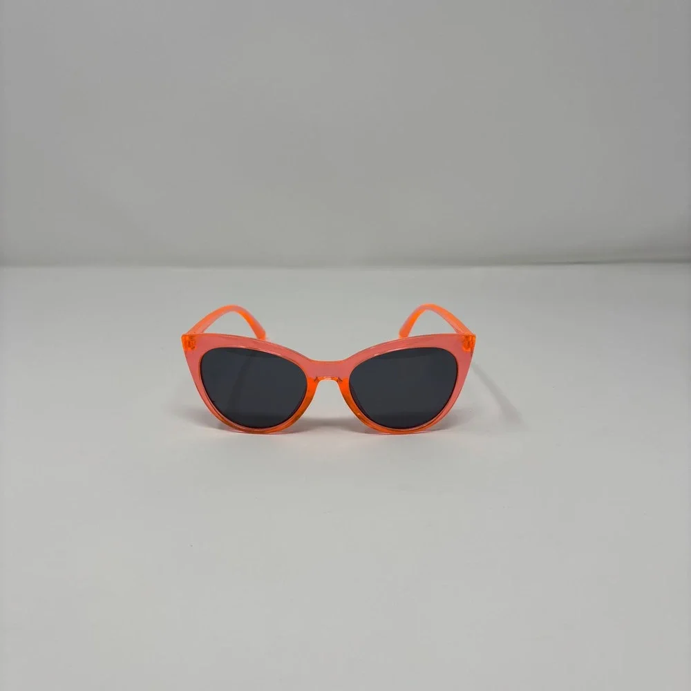 Cat Eye‎ Sunglasses Girls One Size Orange Neon Retro Summer Beach